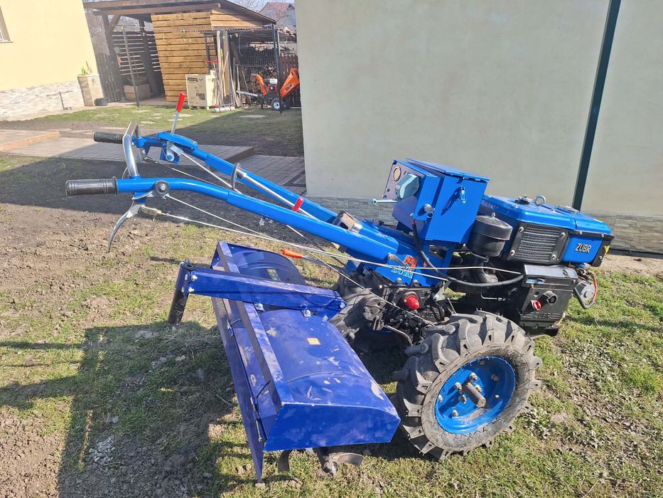 Motocultor ZUBR 14 CP - Nou+ Freză și Plug