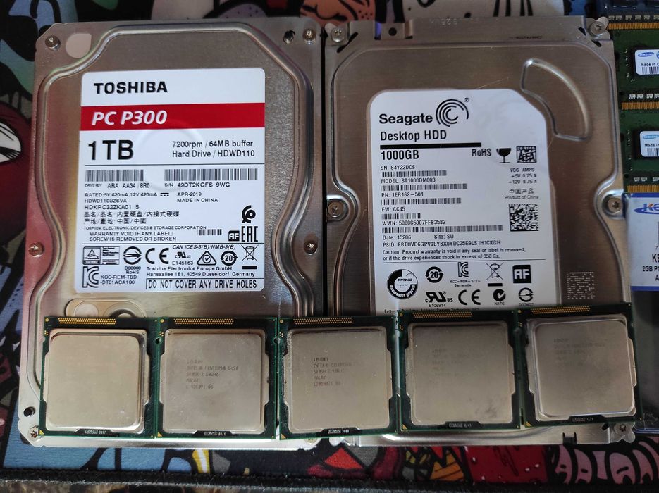 Оперативная память /Жесткий диск /Процессор