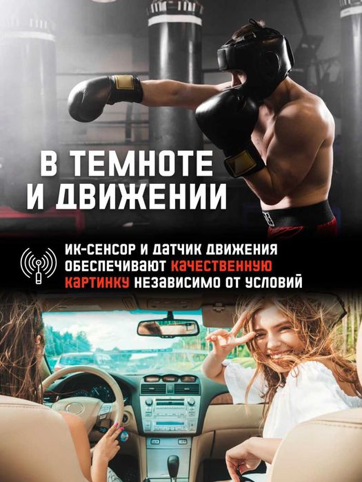 Мини боди камера с экраном / Mini body camera ekranli Full HD