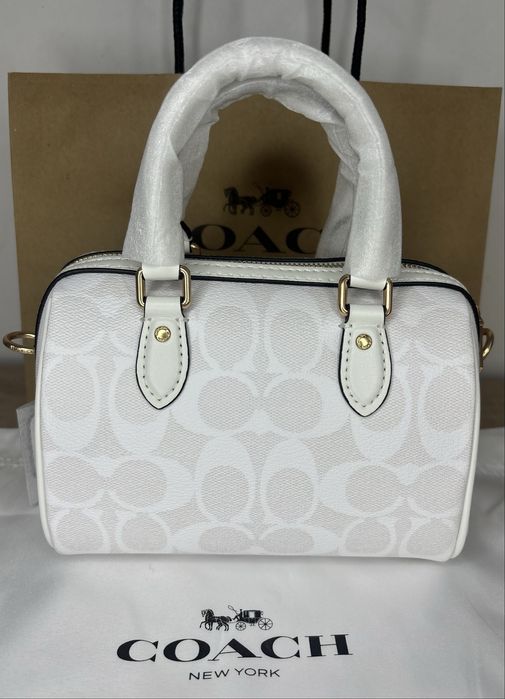 Coach/Mini Rowan/Бяла Чанта
