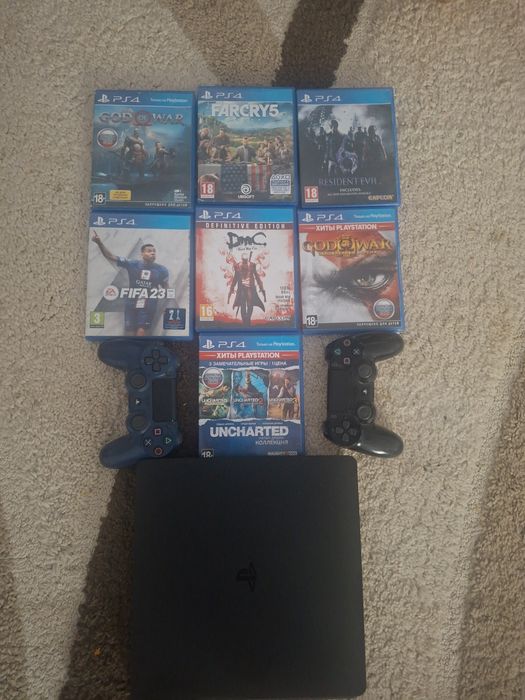 Продам плеистеишен слим +10хитовых игр
