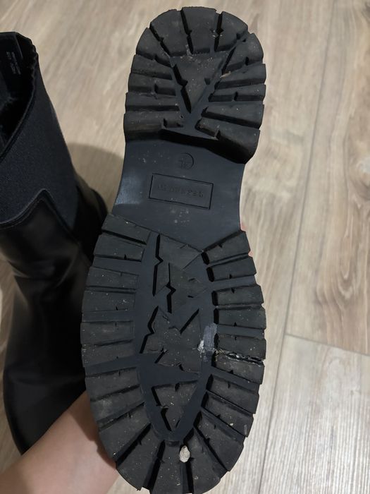 Боти черни естествена кожа размер 41