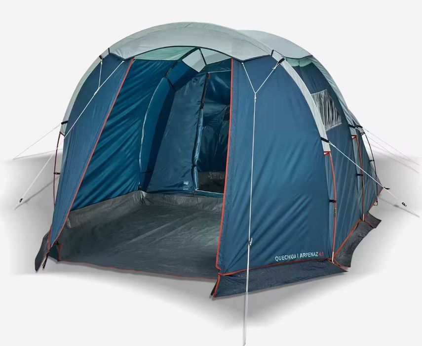 Cort Camping 4 Persoane 1 Cameră structură cu bețe