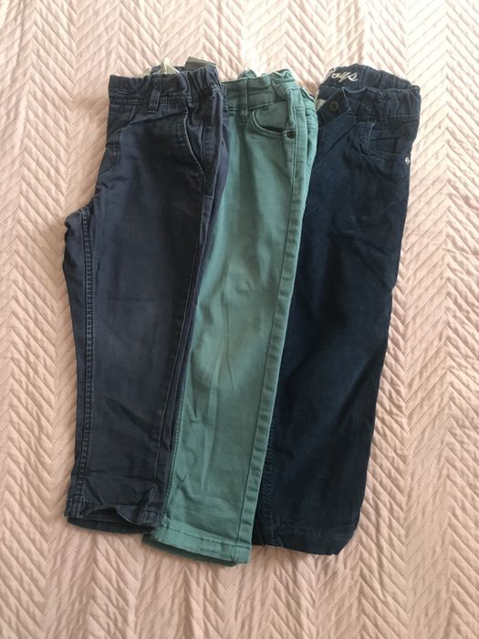 Ризи с къс и дълаг ръкав,офицялни панталони 3,4-5 години сет