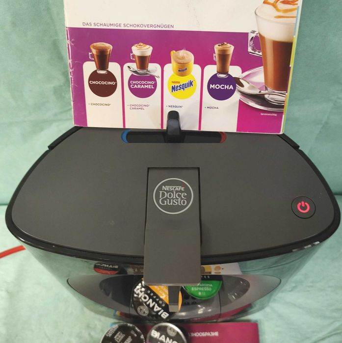 Кафемашина с гаранция 1 година NESCAFÉ® Krups Dolce Gusto OBLO.Black за капсули система Долче густо