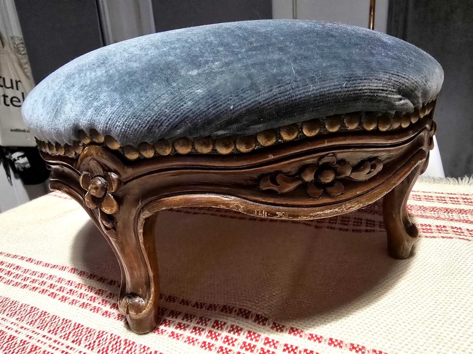 Taburet rustique style rocaille Louis xv 1920