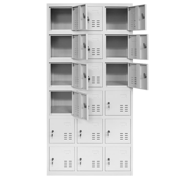 Метален шкаф 1261  , офис, магазин, 18 врати