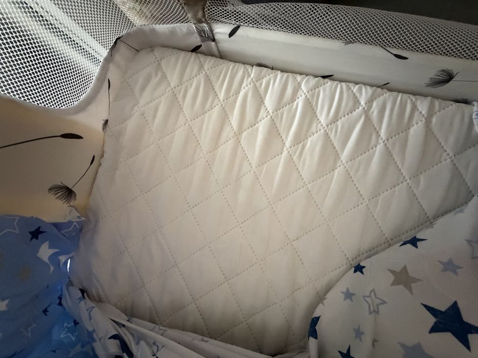 Patut co-sleeper Lionelo  3 in 1 + saltea burete 7cm