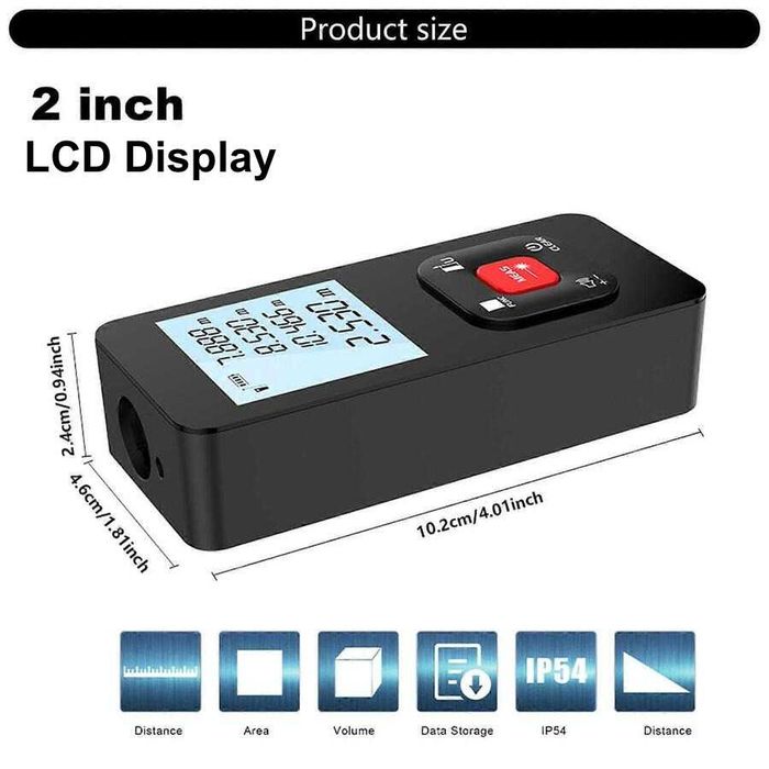 Презареждаща се акумулаторна лазерна ролетка HILDA 50м, 120м