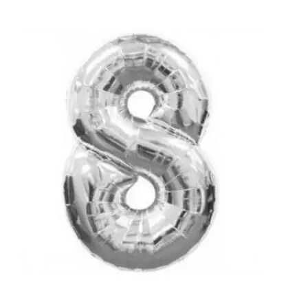 16 dyuymli Oltin Kumush Raqamli folga sharlari Havo sharlari