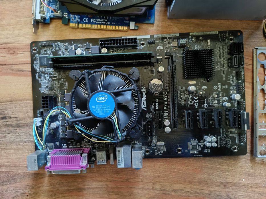 H81 Pro BTC + GT 730 2GB + CPU G3260 + 16gb ram + 256GB SSD + 450W PSU