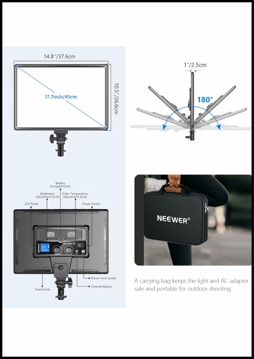 Проф. Диодно осветление. Видео. Фото. Подкаст. Продукти. Софтбокс