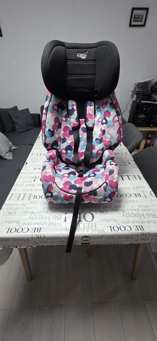 Столче за кола ISOFIX U-Grow Safety, Сърца, 9-36 кг, Многоцветно
