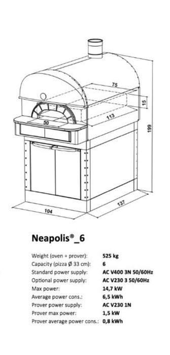 Пицце печь MORETTI FORNI Napolis 6
