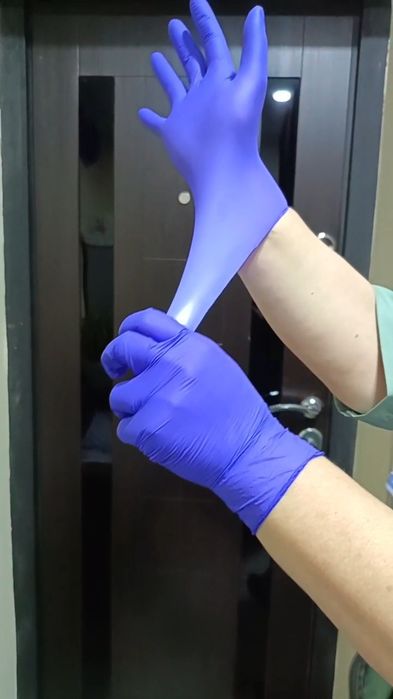 Перчатка , уй рузгор,  косметологияда ишлатиш учун нитриловые  100шт