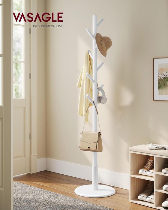 Дървени закачалки - бяла и естествен цвят