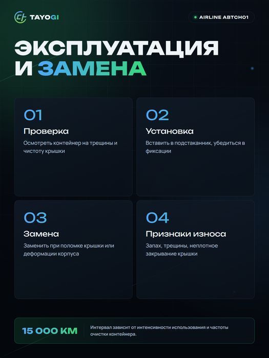 Контейнер для мусора в подстаканник AIRLINE