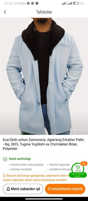 Erkaklar qishki paltolari