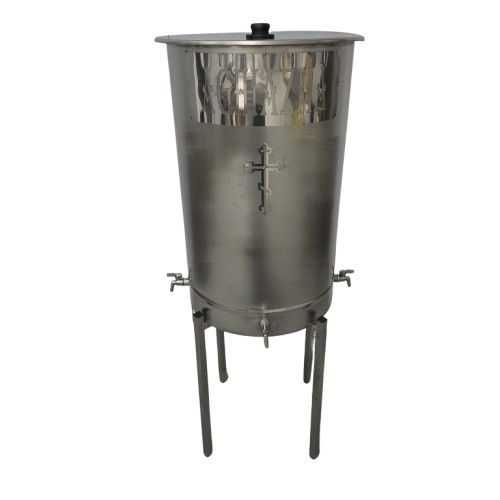 Vas Aghiazma din inox 120 litri cu suport si robineti inclus