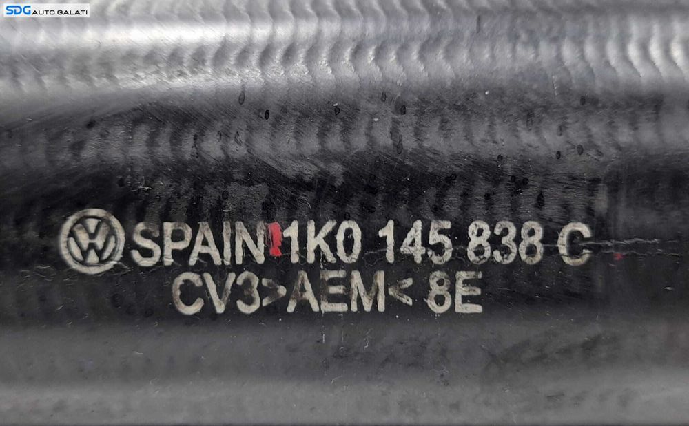 Furtun Conducta Presiune Radiator Intercooler Volkswagen Golf 5 1.9 TDI BXE BLS BKC BRU BXJ BXF 2004 - 2008 Cod 1K0145838C [N0353]