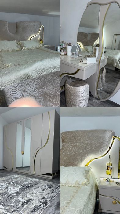 Современный, королевский спальный гарнитур