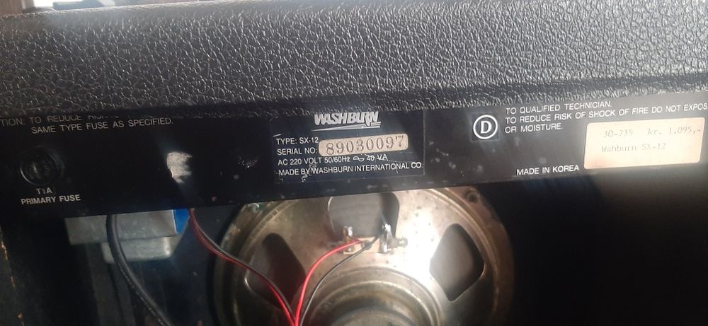 Combo chitara Washburn sx 12