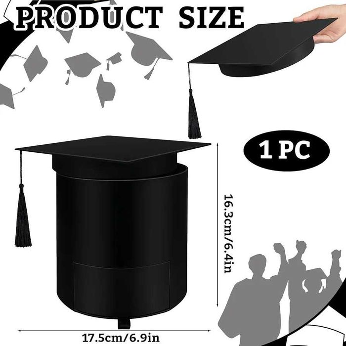 Комплект картонен- Кутия с чекмедже Дипломиране 18х17х17см, за подарък