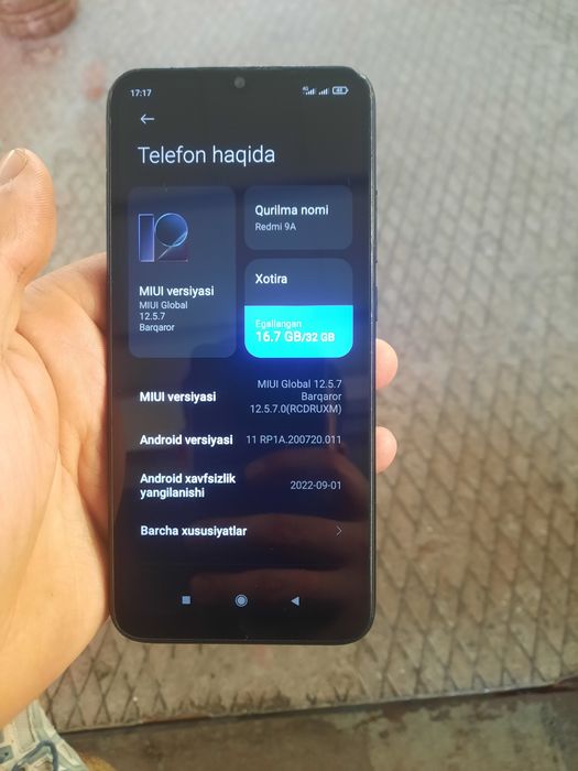Redmi 9a va huawei y7 sotiladi