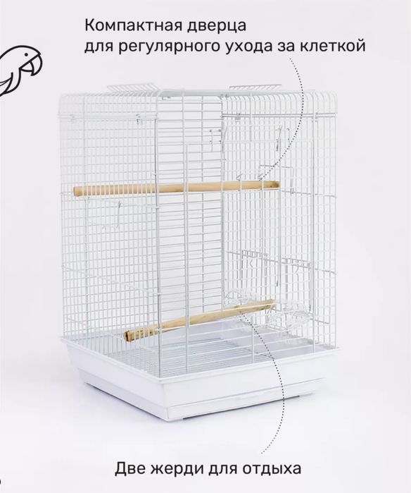 Qushlar uchun qafas 58*40*40 sm (kod-1901)