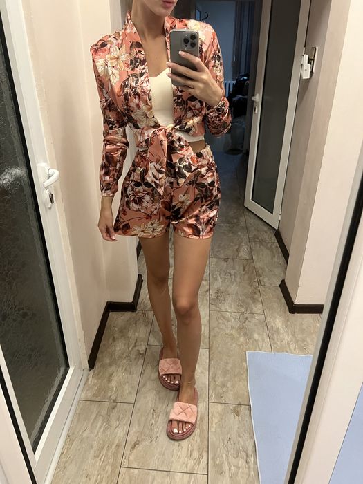 Сатенен комплект LBD Little Black Dress