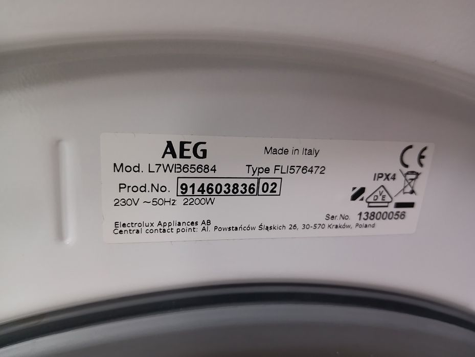 Пералня със сушилня АЕГ Aeg Series 7000 8/4кг А+++ 2 години гаранция!