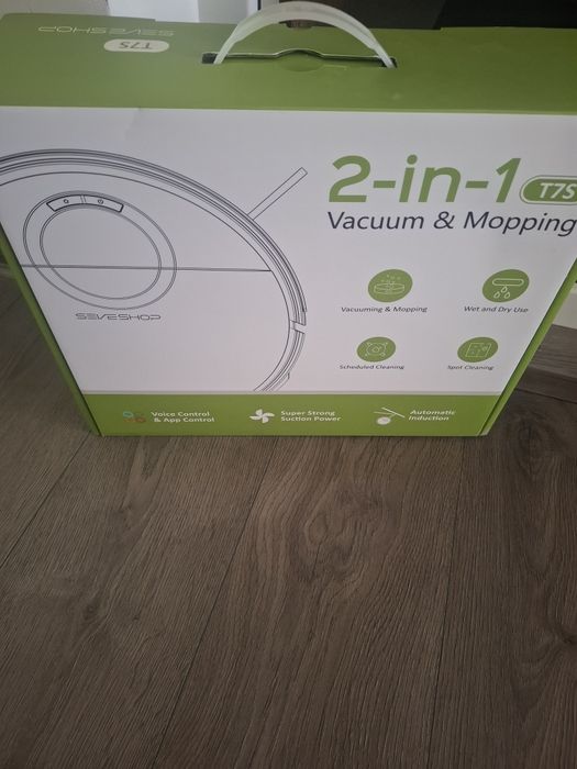 Vând aspirator robot 2-în-1 (aspirare + mop) SEVESHOP T7S – ca nou