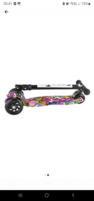 Trotineta din Aluminiu Lean&Steer Multicolora