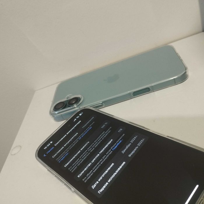 Iphone 16 plus Като нов 100% 72 цикъла Гарантия apple 4 м