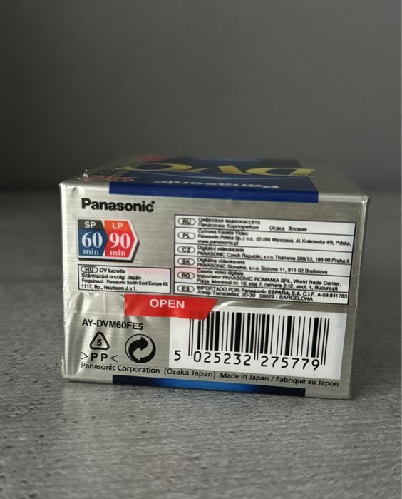 Set 5 casete Panasonic DVC 60/90 min