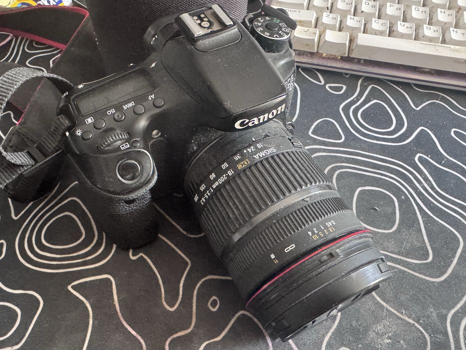 Комплект 2 обьектива камера canon 70d