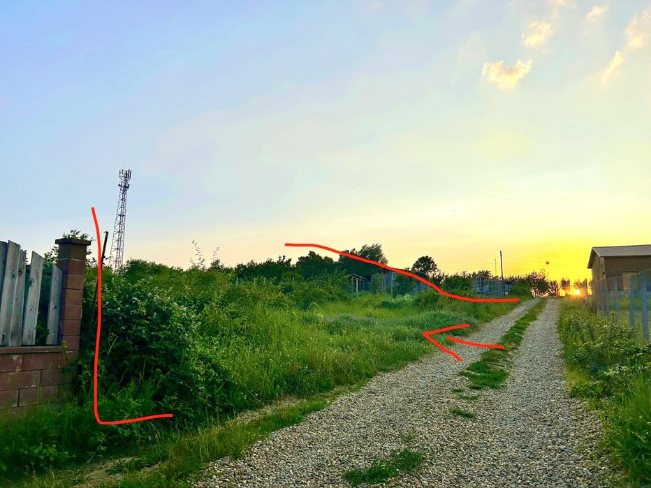Teren 500 mp – Paleu | AVIZ construcție, utilități lângă teren