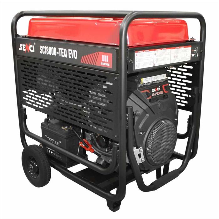 Generator de curent SENCI SC18000TEQ EVO putere maxima 17.0 kW 230V/400V pornire electrica, motor benzina