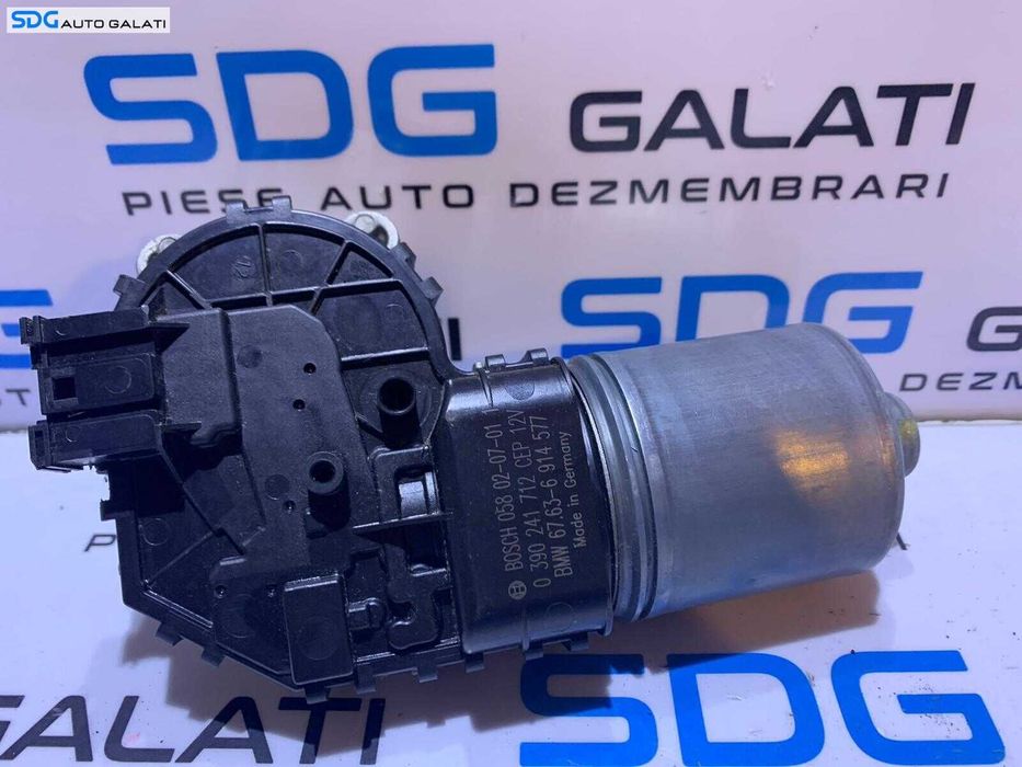Motoras Ansamblu Brat Brate Stergatoare Parbriz BMW Seria 3 E46 1998 - 2006 Cod 6914577 6763-6914577 0390241712 [L9164]