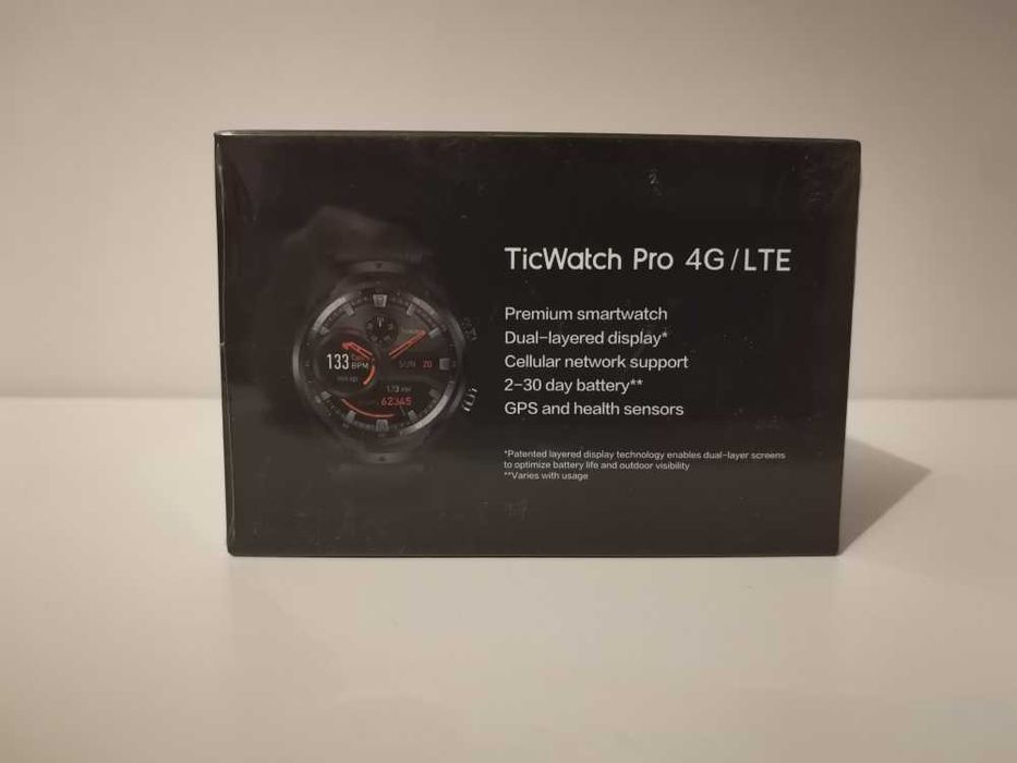 TicWatch Pro 4G/LTE (WF11018), nou, sigilat, neactivat.