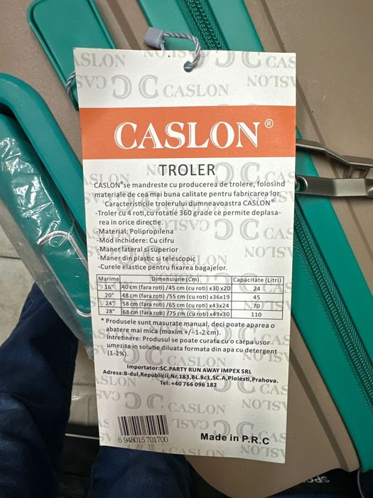 Troler pe 4 roti CASLON