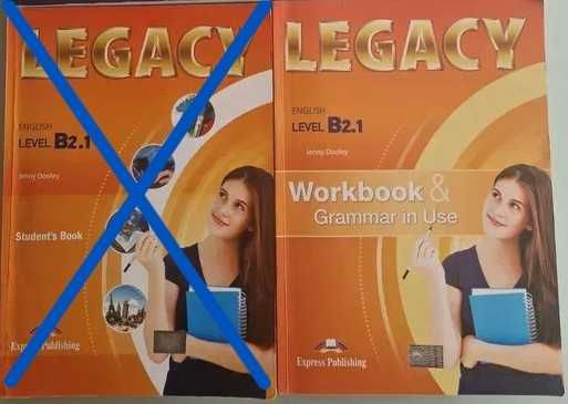 Учебна тетрадка и учебник по Английски език Legacy B2.1