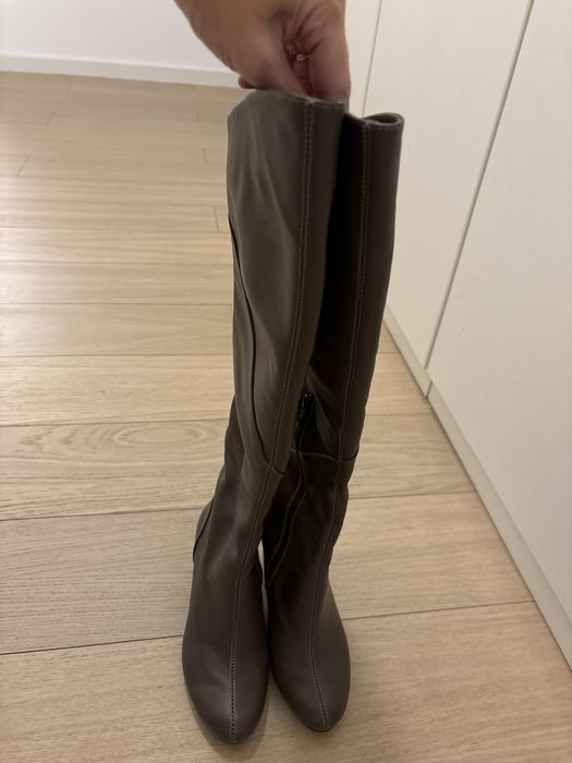 Cizme calduroase, din piele - marime 35