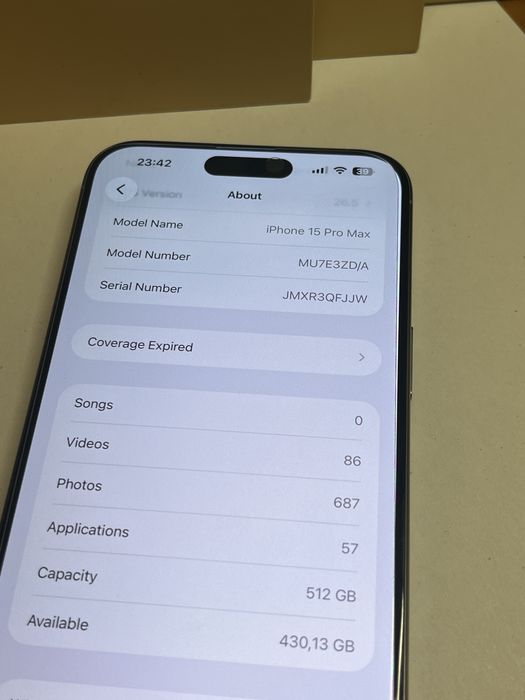 Apple Iphone 15 Pro Max 512GB