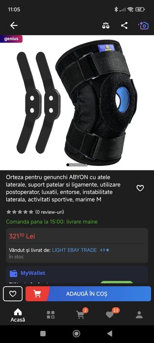 Orteza pentru genunchi