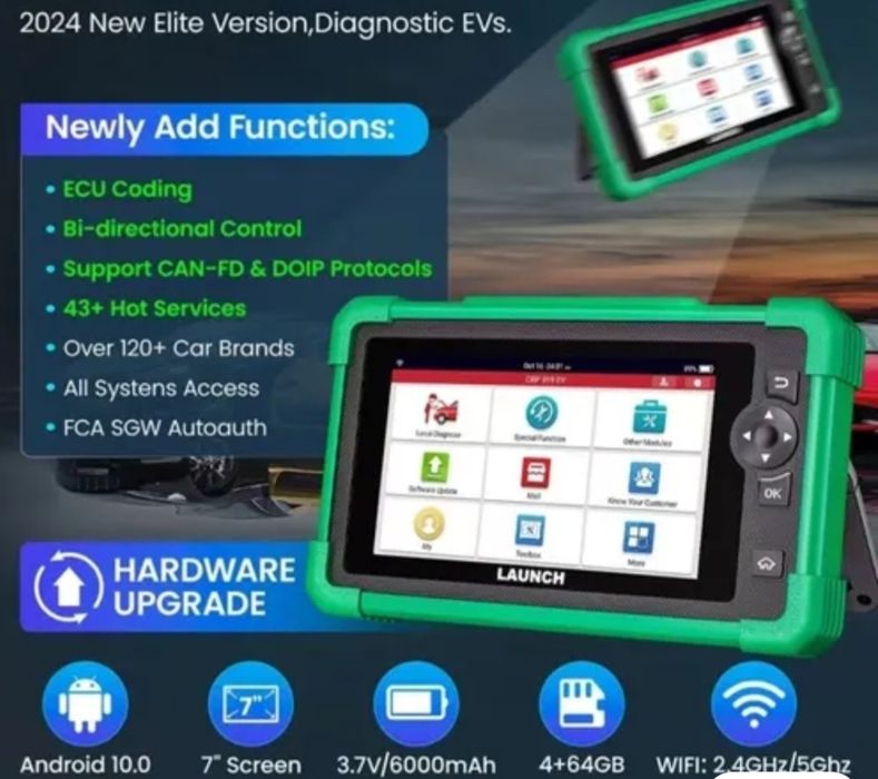Launch CRP919 EV диагностический сканер OBD2 для электромобилей.