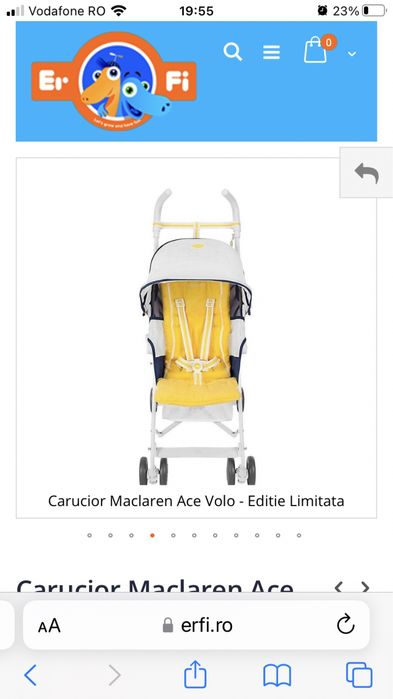 Carucior Maclaren Ace Volo Gran Slam