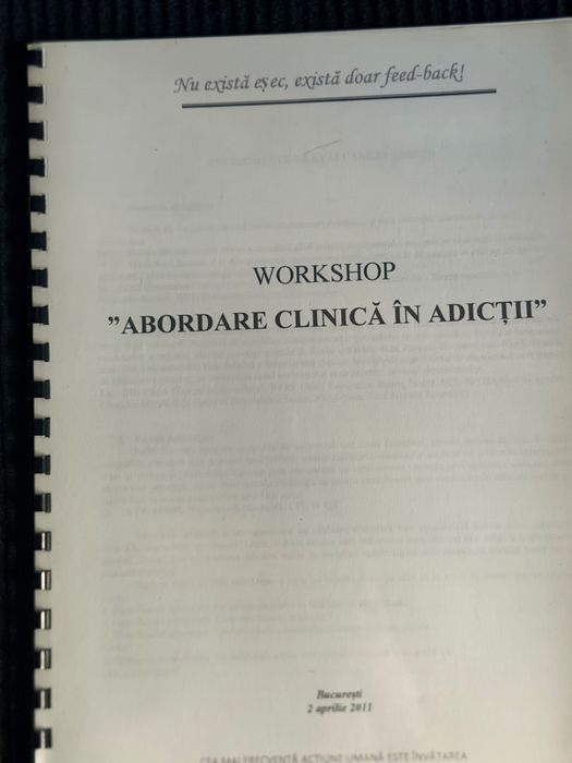 Pachet 5 cursuri de psihologie clinică printate și legate