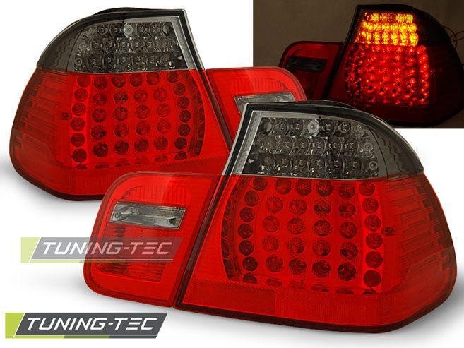 Stopuri BMW E46 intre 1998 si 2001 Sedan Rosu fumuriu pe Led