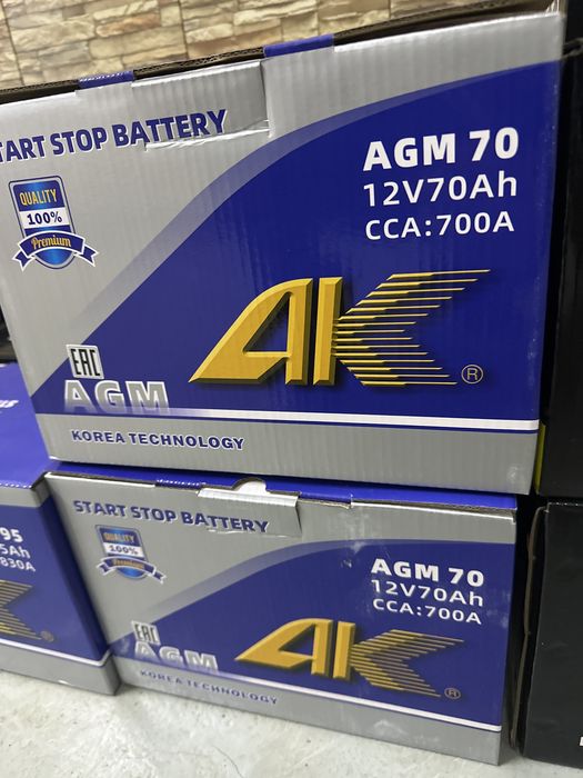 Аккумуляторы AGM 70-80-95ah новые